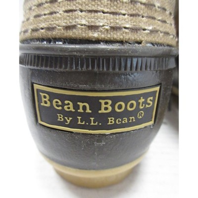 VINTAGE LL Bean Bean Boots 10 M Low Duck Canvas Rubber Gum Sole USA Vintage L.L. Bean Duck Boots Womens 10 LW Navy Leather  main image 3