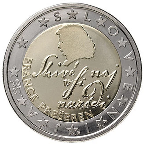 SLOVENIA - 2 € Euro circulation coin  2007 (uncirculated coin from roll)
