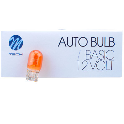 20x 12V 21W M-Tech WY21W WX3x16d Amber T20 Glühlampe Glassockellampe   T62w