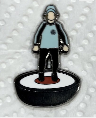**NEW** Pretty Green style enamel pin badge. Subbuteo Oasis, Liam Gallagher