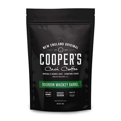 Bourbon Whiskey Barrel Aged Coffee - Ground Single Origin Grade 1 Colombian C...