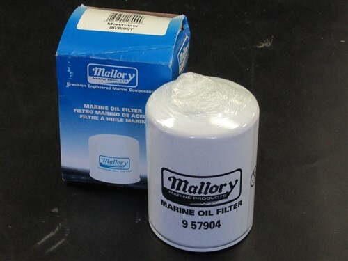 MALLORY MARINE OIL FILTER 9 57904 803899T MARINE BOAT - Foto 1 di 6