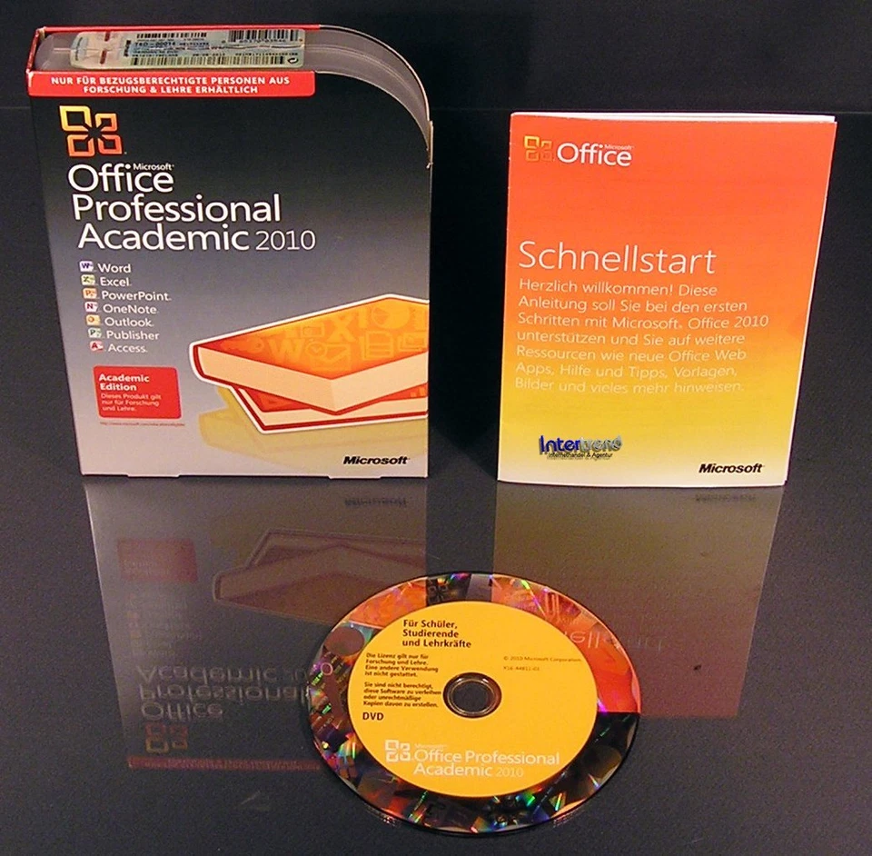 Microsoft Office Professional 2010 Vollversion Box EDU Zweitinstallation OVP NEU - Bild 2 von 4