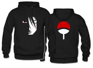 Details About Uchiha Itachi Clan Naruto Mangekyou Sharingan Black Hoodie 2 Side Sto3xl
