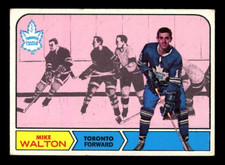 1968-69 TOPPS NHL HOCKEY #132 Mike Walton EX-NM Toronto Maple Leafs Card