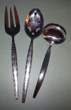 3 pc Vintage Stylecraft Stainless Flatware - Service Pieces - Japan