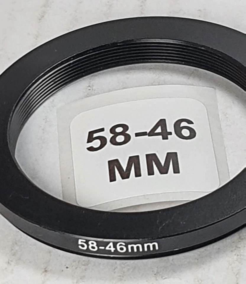 58-46mm Step-Down Lens Filter Converter Adapter Ring 58mm-46mm E58-E46 58-46 - Image 3 of 4