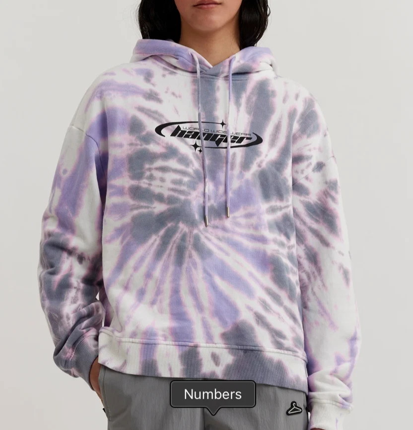 W. Hanger Dye Hoodie.Organic cotton! Regular price £250 Unisex