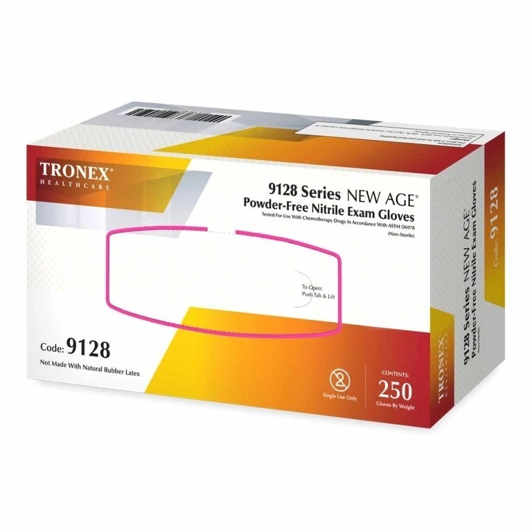 Tronex 9128 Series Powder Free Nitrile Exam Gloves - All Sizes Available