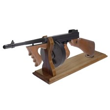 Stand for The Submachine Thompson (Tommy Gun) - Natural Wood (Walnut)