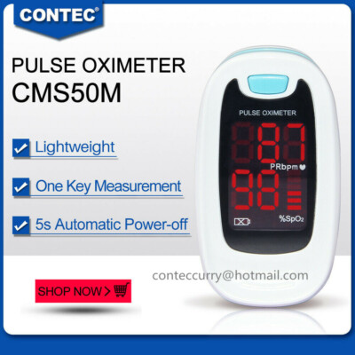 USA Finger Pulse Oximeter Blood Oxygen Sensor O2 SpO2 Monitor Heart ...
