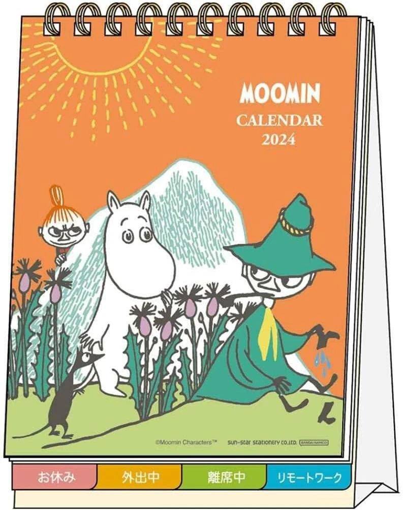2024 DeskTop Calendar Moomin Sunstar Stationery S8520461 from Japan | eBay