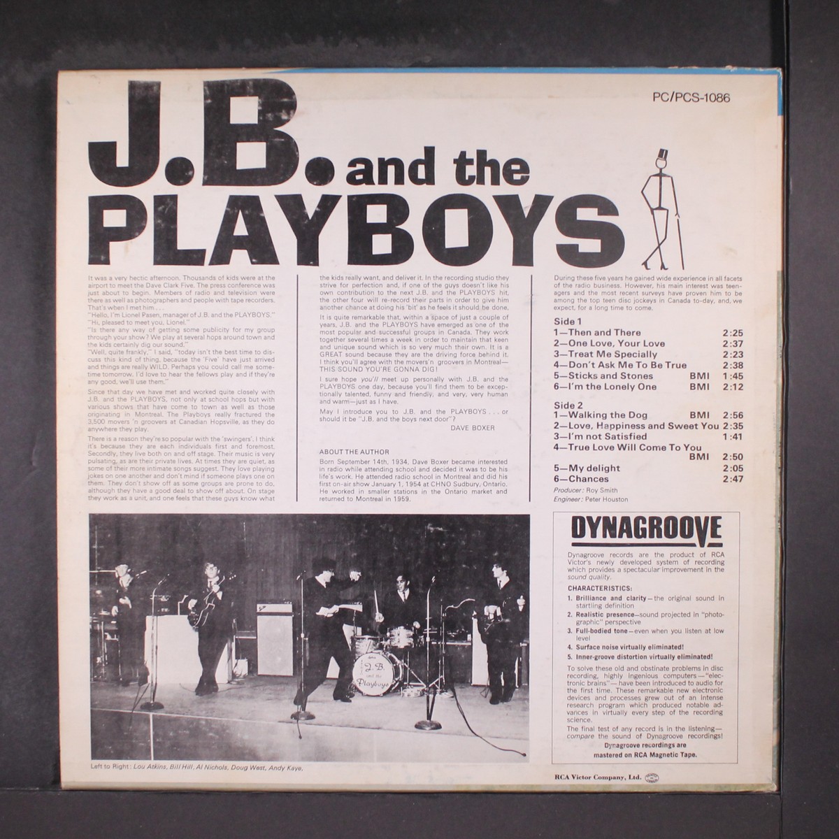 ⚠️LP J.B. & PLAYBOYS: j.b. and the playboys RCA Victor 12