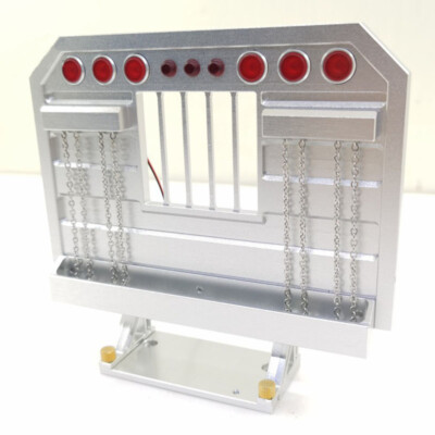 Nuova Coppia Tamiya RC 1/14 GlobeLiner King Hauler Piastra Di Copertura Scudo Scarico Metallo - Foto 11