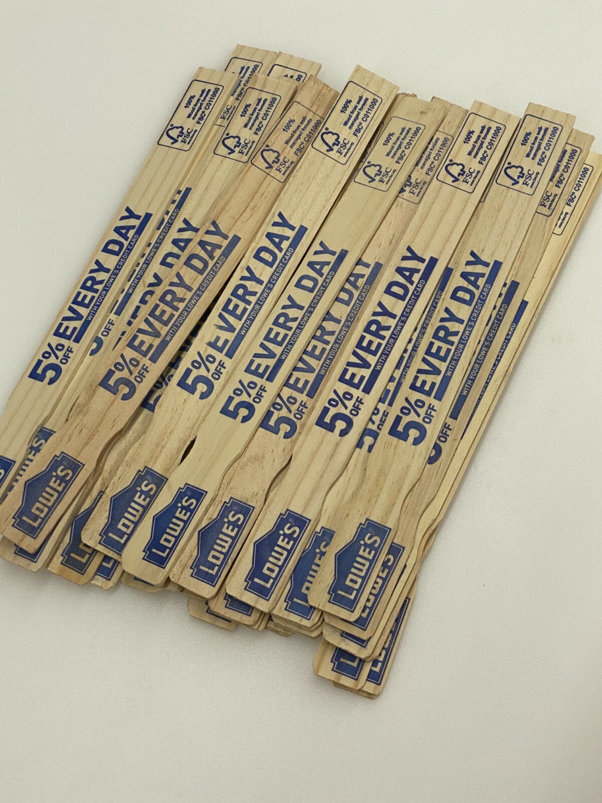 36 Lowe's Paint Stain Epoxy Sticks Stirrer Mixer Paddle WOOD 12
