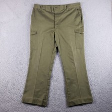 Vintage Boy Scouts of America Pants Mens 39x29 Green Cargo Official Uniform BSA