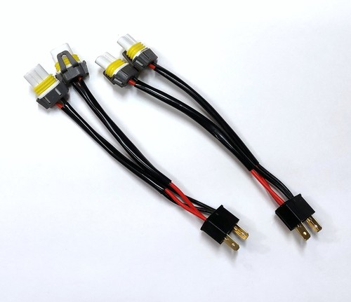 Conversion Wire 9003 H4 TO 9005 9006 Two Harness Head Light Bulb Connector EO - Picture 3 of 7