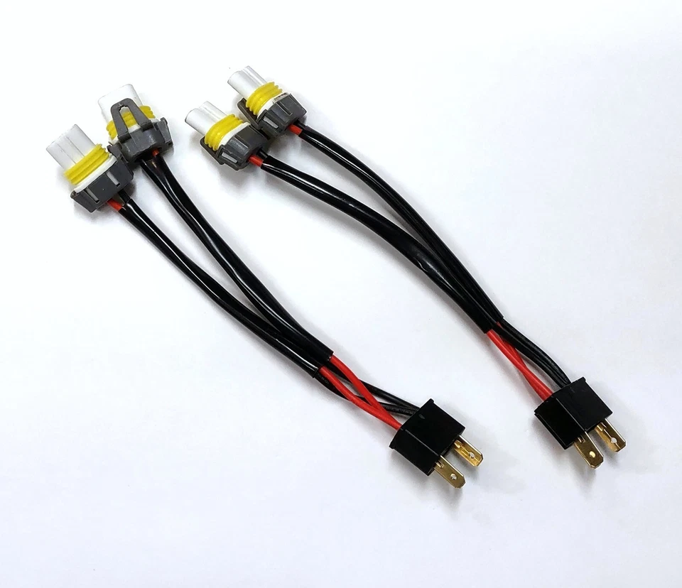 Conversion Wire 9003 H4 TO 9005 9006 Two Harness Head Light Bulb Connector EO - Image 3 of 4