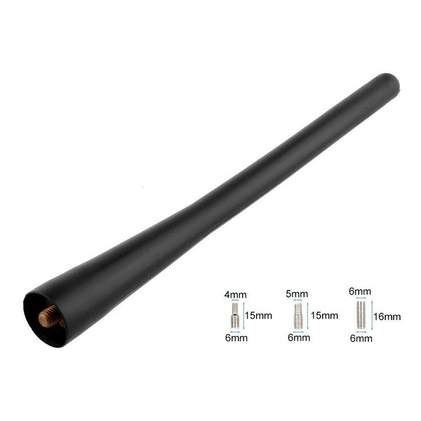 Auto Antenne Stabantenne Dachantenne Robust Schwarz Flexibel 16 Cm M6 M5 M4-image