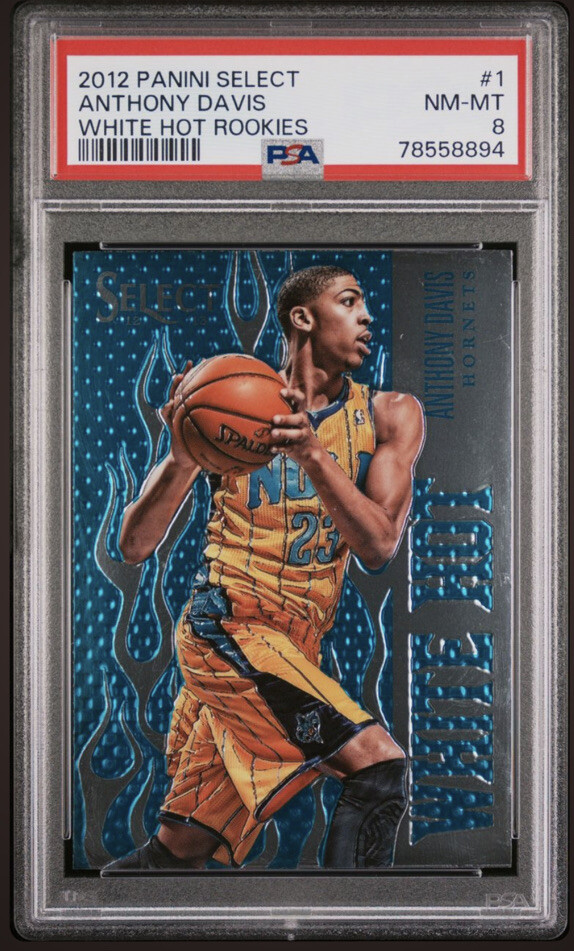 2012 Panini Select Anthony Davis White Hot Rookie RC #1 PSA 8 Pelicans / Lakers