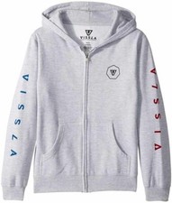 VISSLA Boy's Zip Up Hoodie SWELLBOW - GRH - XLarge - NWT
