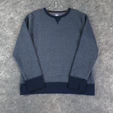Athletic Works Shirt Boys XXL 18 Blue Long Sleeve Pullover T Shirt Cotton Blend