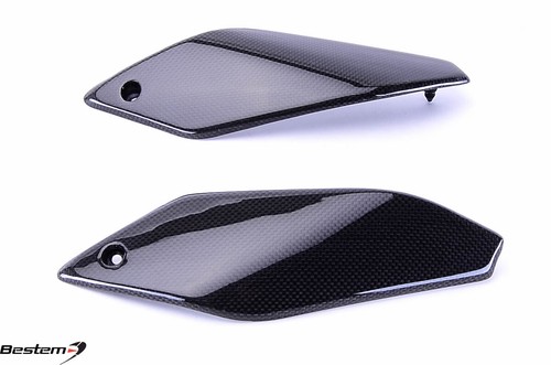 2013-2015 KTM 690 Duke Carbon Fiber Side Mid Frame Cover Panel Trim Cowl Fairing - Picture 4 of 4
