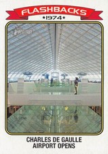 2023 TOPPS HERITAGE (#NF-5) - NEWS FLASHBACKS - CHARLES DE GAULLE AIRPORT