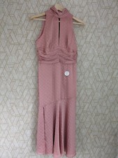 Chi Chi London Ashlyn Ruched Detail Midi Dress in Pink - Various Sizes - BNWT