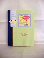 COCKTAIL PARTY JOURNAL Planning Tips~44 Recipes ~Pocket 4 recipies~100 Pages~NEW