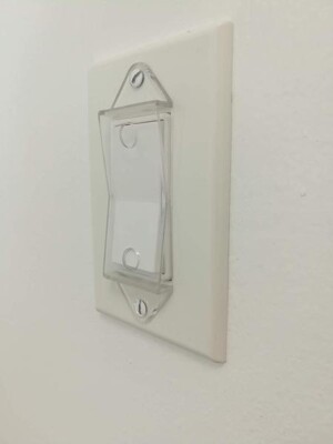 Clear Rocker Switch Plate Cover Guard 4 Pack - Keeps Light - View #8