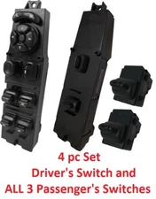Master Power Window Switch for 1997-2001 Jeep Cherokee Electric (4pc SET) NEW