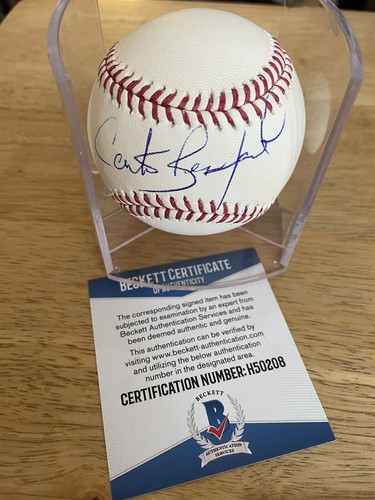 Carter Beauford Signed ROMLB Baseball Dave Matthews Band DMB Beckett COA