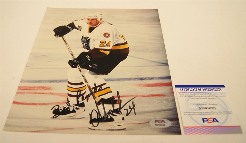 Signed DEAN MALKOC Chicago Wolves 8x10 Photo PSA/DNA COA AUTO