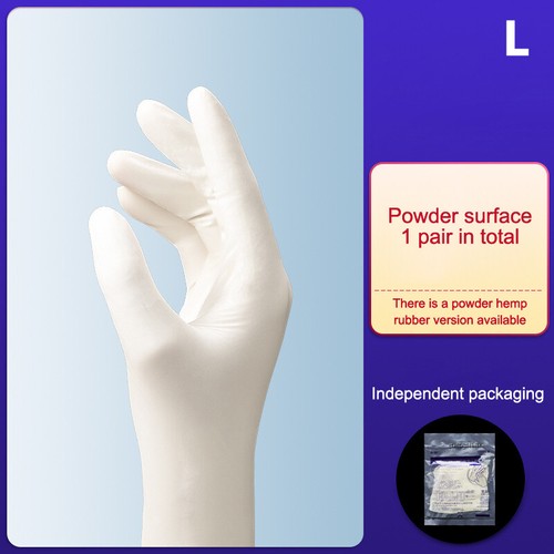 A Pair Sterile Powder/Powder Free S/M/L Medical Rubber Examination Gloves - Picture 10 of 16
