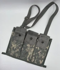 LOT OF 2 MOLLE II Magazine Pouches Army ACU Digital Camo Bandolier Surplus Kit