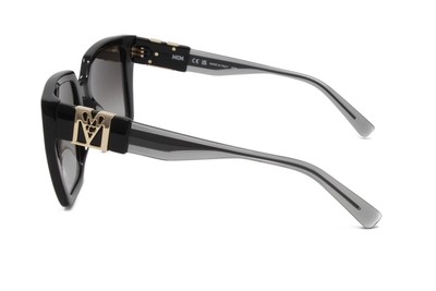 MCM Square Sunglasses MCM723S 001 Black 53mm Gray Gradient 