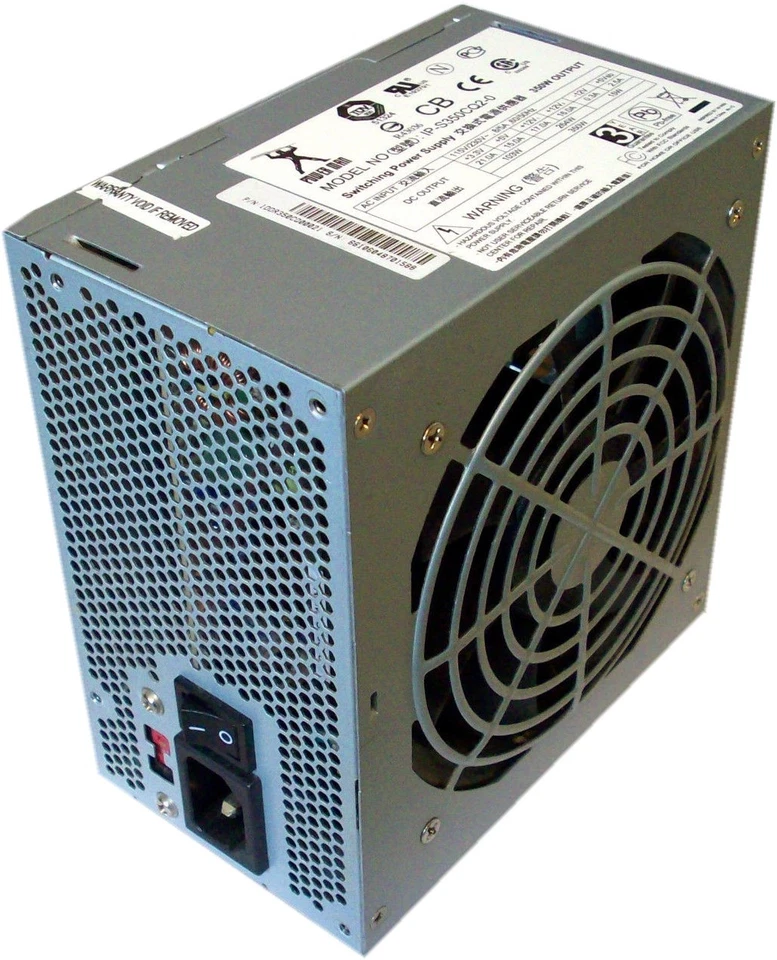 Power Man IP-S350CQ2-0 350W ATX Computer Power Supply 20+4 MB, 6 Pin PCI-E - Image 2 of 3