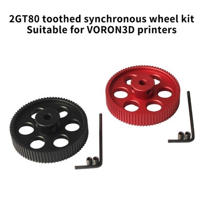 80T 2GT Synchronous Belt Timing Pulley for Professional 3D Printing Setups