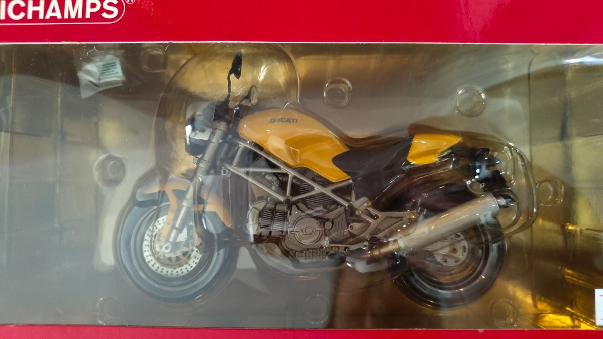 1/12 Ducati Monster x 3 Red, Yellow, Black Minichamps new factory