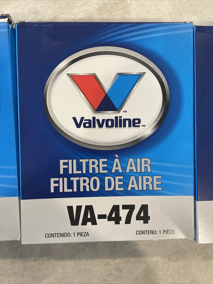 Filtro de aire Valvoline VA-474 nuevo ~ lote de 3 filtros Foto 2 de 3