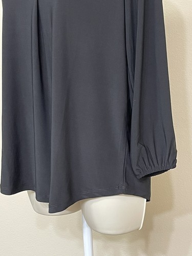 Vince Camuto Women’s Black 3/4 Sleeve V-Neck Comfort Stretch Relaxed Blouse s M - 第 6/14 張圖片