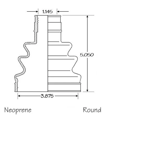 Juego de 4 Kit de arranque de eje CV interior exterior para GMC K1500 1988-1989 4x4 Foto 4 de 4