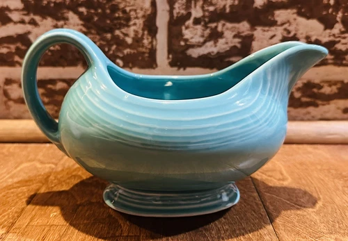 Homer Laughlin Fiestaware Turquoise Gravy Boat
