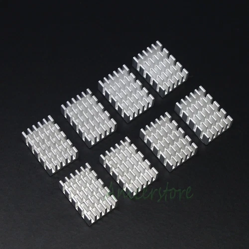 8pcs 20x14mm Aluminium Adhesive Back Heatsink For RAM Memory Chipset VGA Cooling