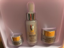 CLINIQUE REPAIRWEAR Power Players Set- Serum, Eye And Night Creams Nib