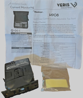Veris Hawkeye H908 Split-Core Current Switch 