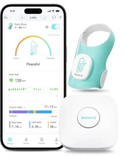 New Sense-U Smart Sock Baby Monitor, Long Range, Tracks Heart Rate, Movement, &