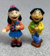 Vintage The Puzzle Place Toy Figures 3" Julie Skye Lot of 2 Cake Topper PBS Kids