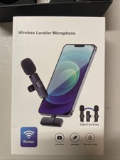 Lavalier Lapel Dual Wireless Microphones for iPhone. Live Shows, Interviews, Etc